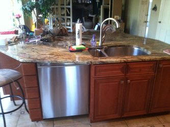 Kitchen with Sink and Counter Top