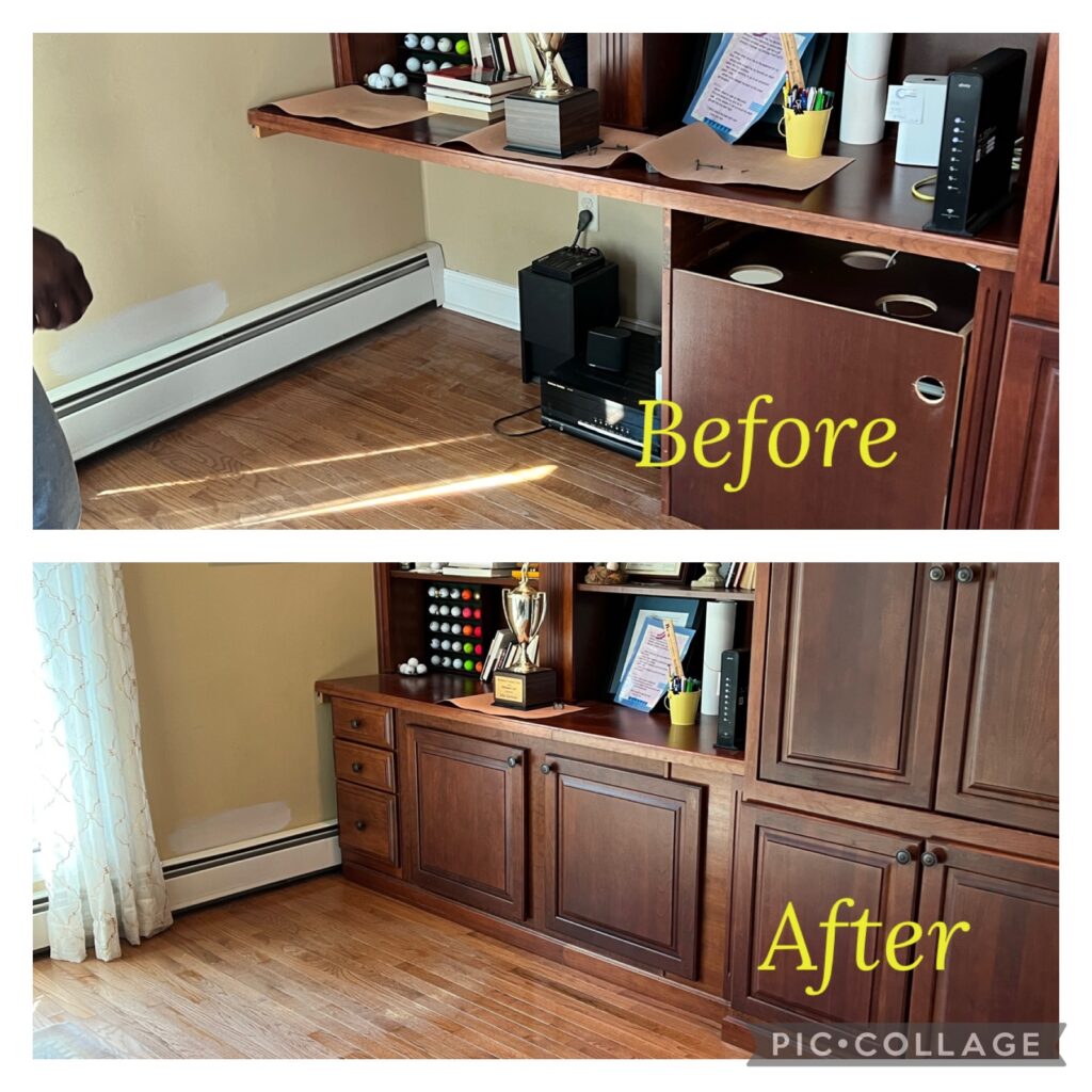 Before and After Kitchen Cabinet Transformation