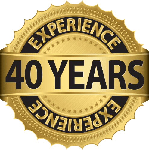 40 years badge